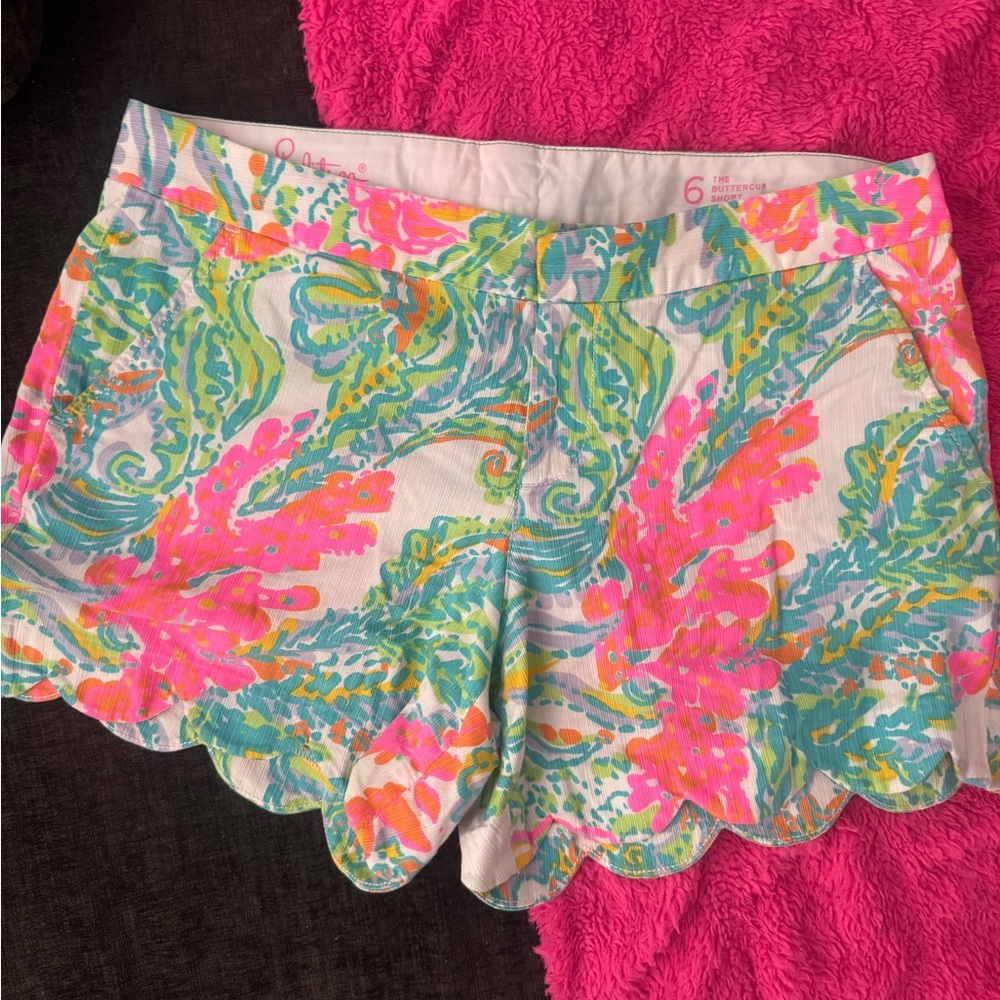 Lilly Pulitzer 6 Colorful Women's coral Shorts